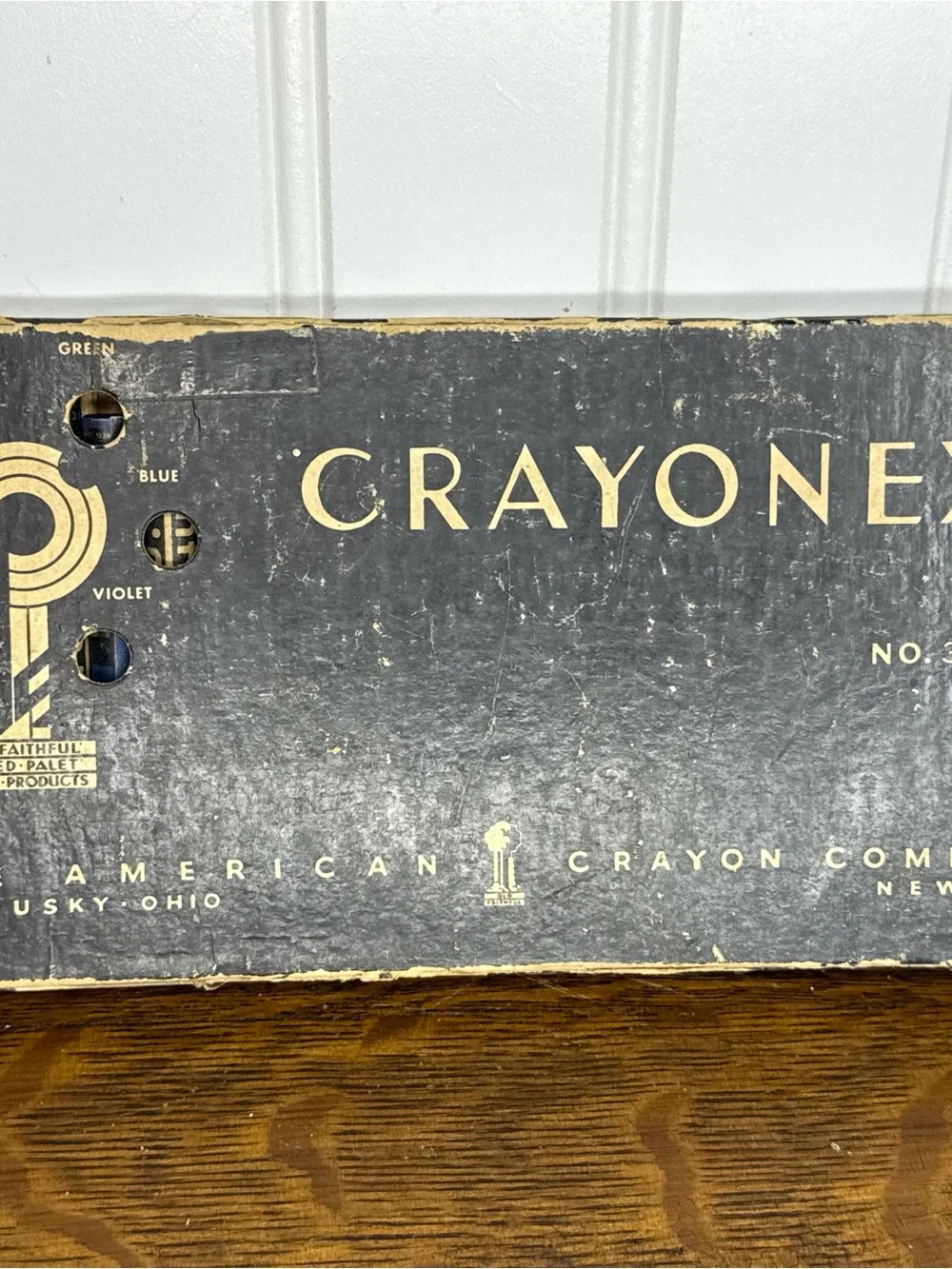 Vintage Crayonex No. 323 Prang Coloring Crayons American Crayon Co